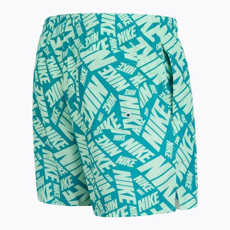 Szorty kąpielowe męskie Nike Tossed 5" Volley vapor green 3