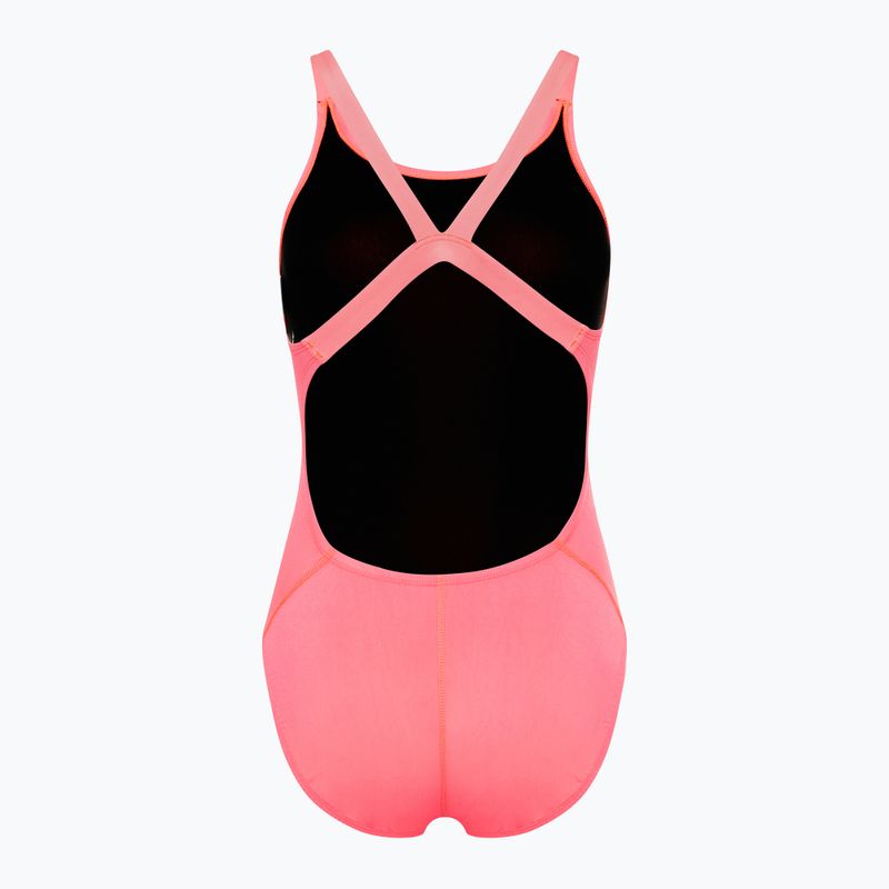 Strój pływacki jednoczęściowy damski Nike Hydrastrong Solid Fastback hot punch 2