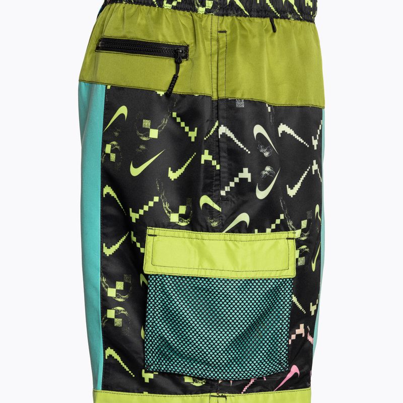 Szorty kąpielowe męskie Nike Voyage ColorBlock Best Of 7" Volley cool multi 4