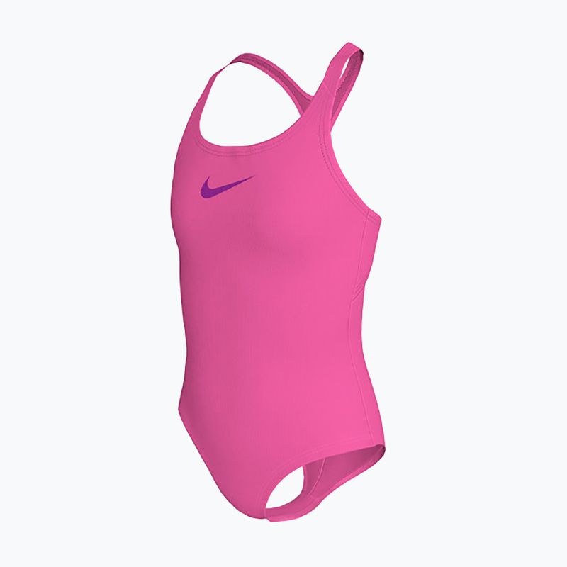 Strój pływacki jednoczęściowy dziecięcy Nike Essential Racerback hyber pink 3