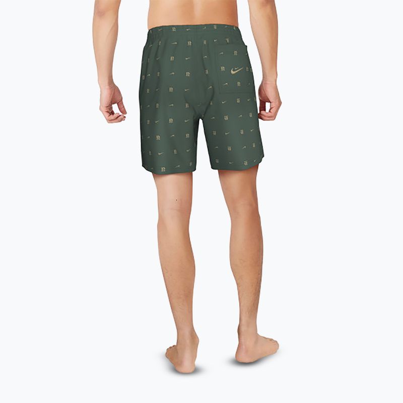 Szorty kąpielowe męskie Nike Luxe Letter 7" Volley fir 3