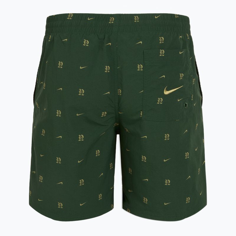 Szorty kąpielowe męskie Nike Luxe Letter 7" Volley fir 2