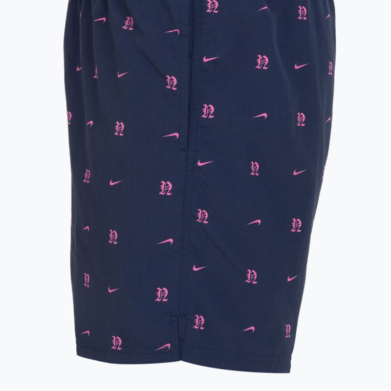 Szorty kąpielowe męskie Nike Luxe Letter 7" Volley midnight navy 3