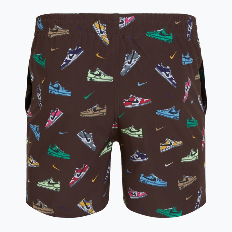 Szorty kąpielowe męskie Nike Multi Print 5" Volley baroque brown 2