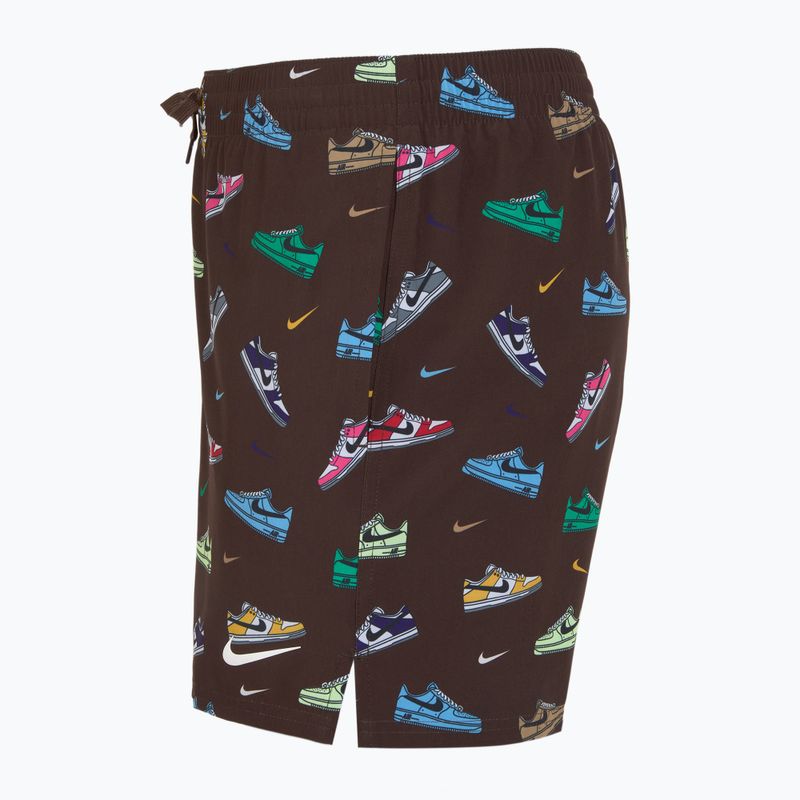 Szorty kąpielowe męskie Nike Multi Print 5" Volley baroque brown 3