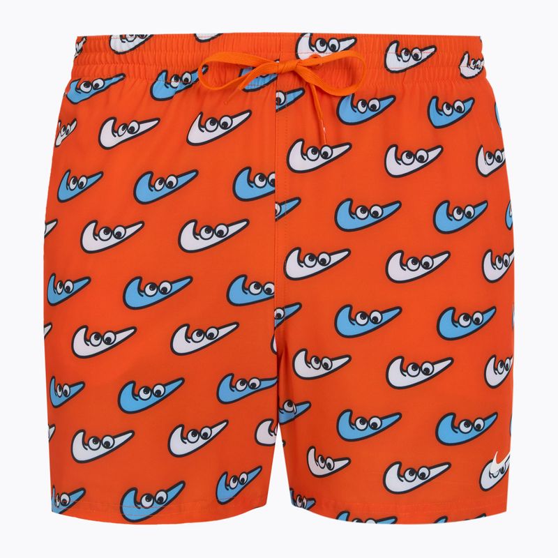 Szorty kąpielowe męskie Nike Multi Print 5" Volley orange blaze