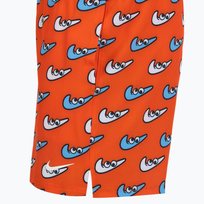 Szorty kąpielowe męskie Nike Multi Print 5" Volley orange blaze 3