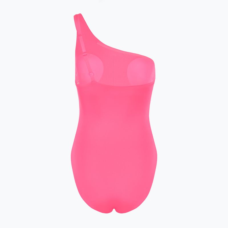 Strój pływacki jednoczęściowy damski Nike Essential Asymmetrical hyper pink 2