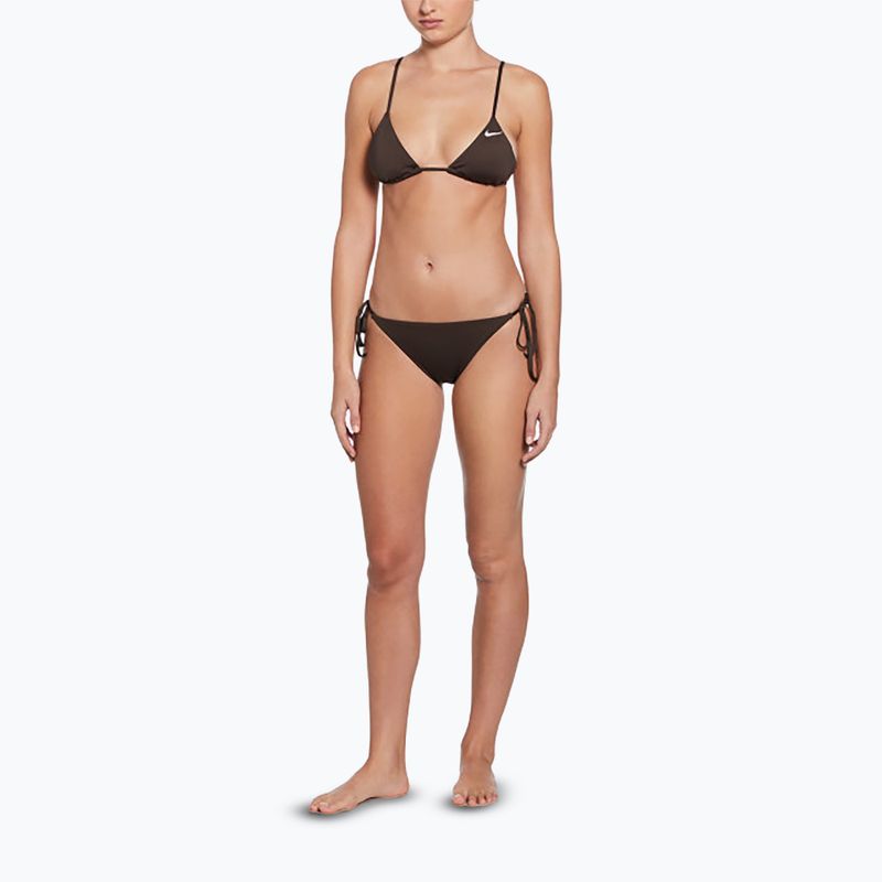 Góra od stroju pływackiego Nike Essential Triangle Bikini baroque brown 2