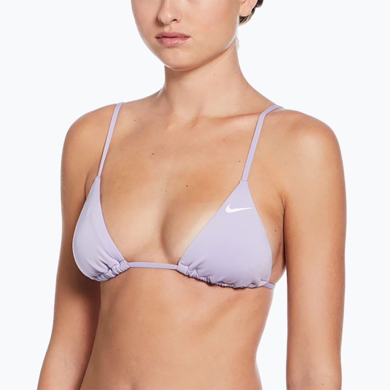 Góra od stroju pływackiego Nike Essential Triangle Bikini hydrangeas