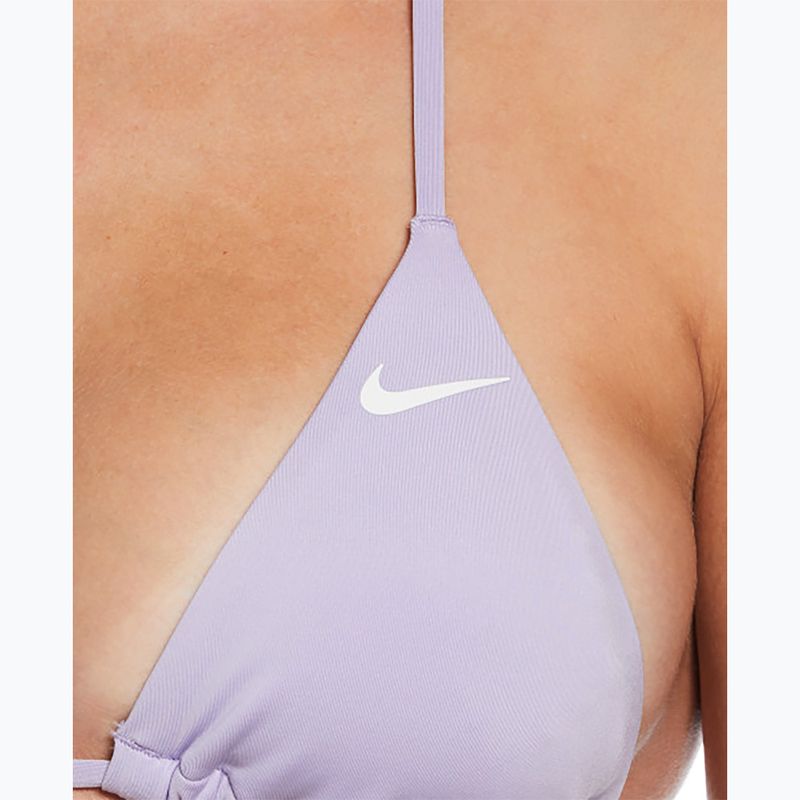Góra od stroju pływackiego Nike Essential Triangle Bikini hydrangeas 4