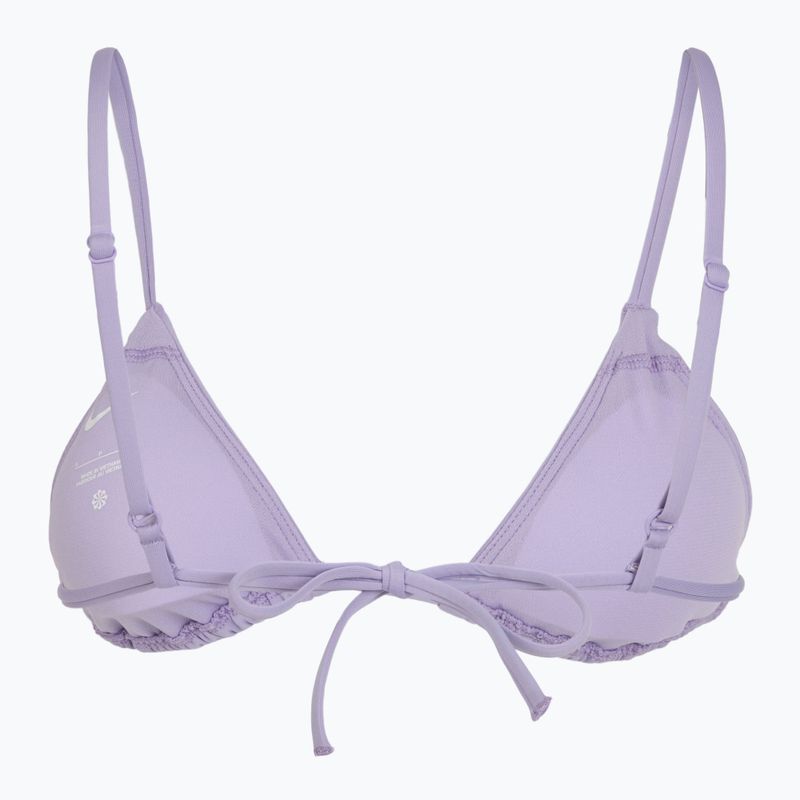 Góra od stroju pływackiego Nike Essential Triangle Bikini hydrangeas 2