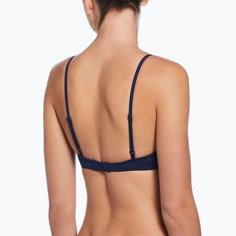 Strój pływacki dwuczęściowy damski Nike Essential Bralette Bikini midnight navy 3