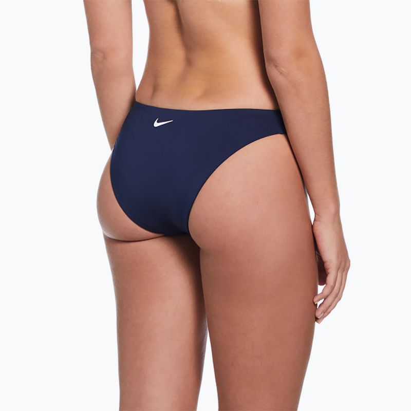 Strój pływacki dwuczęściowy damski Nike Essential Bralette Bikini midnight navy 5