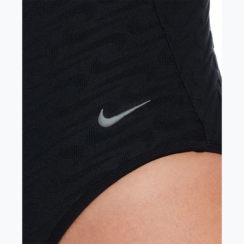 Strój pływacki jednoczęściowy damski Nike Swoosh Link Y-Back black 4