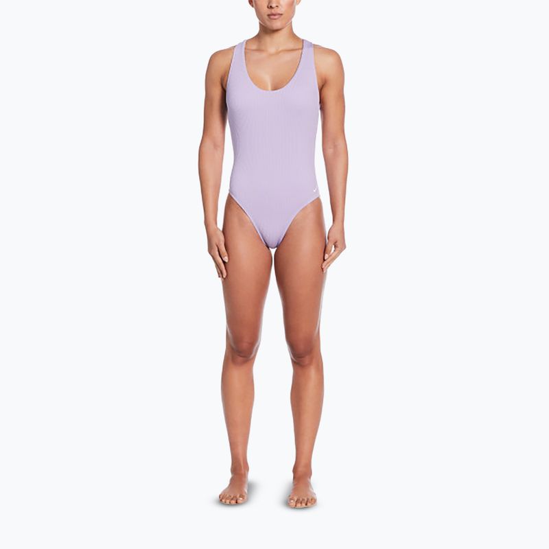Strój pływacki jednoczęściowy damski Nike Elevated Essential Crossback hydrangeas 2