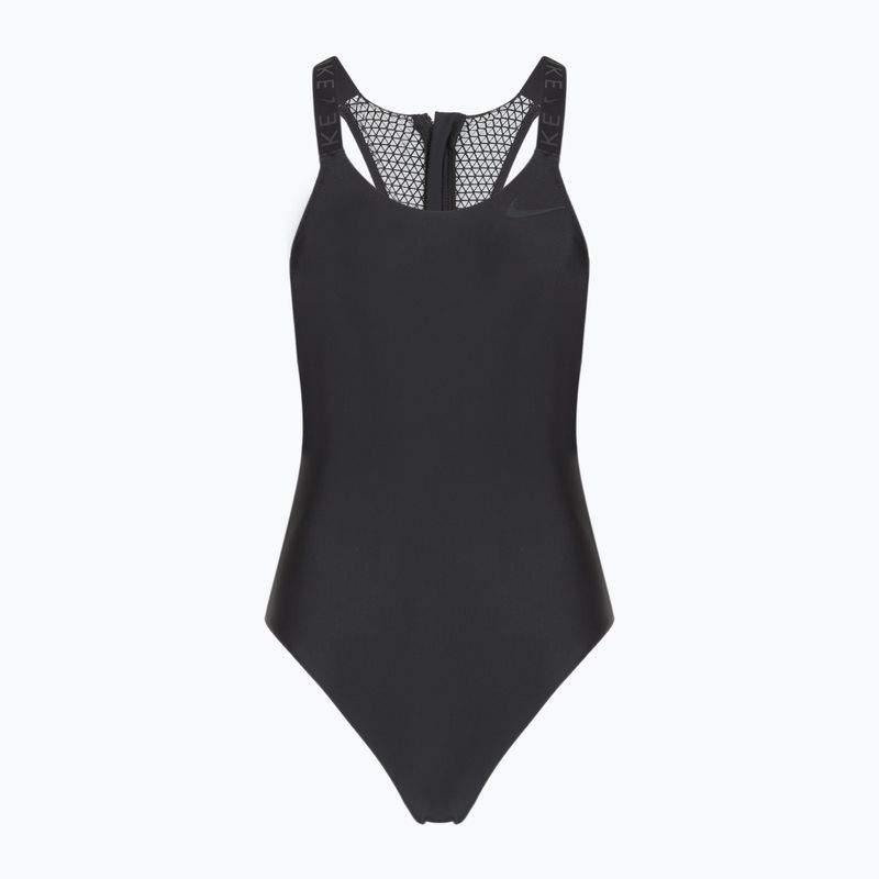 Strój pływacki jednoczęściowy damski Nike Hydralock Fusion Racerback black