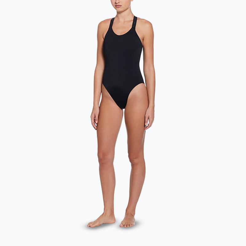 Strój pływacki jednoczęściowy damski Nike Hydralock Fusion Racerback black 2
