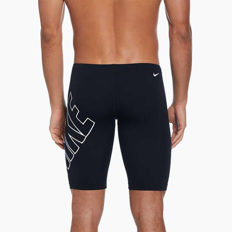 Jammery pływackie męskie Nike Hydrastrong Jammer black 7