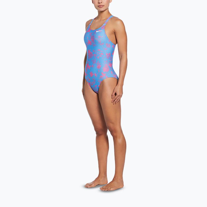 Strój pływacki jednoczęściowy damski Nike Hydrastrong Fastback university blue 2