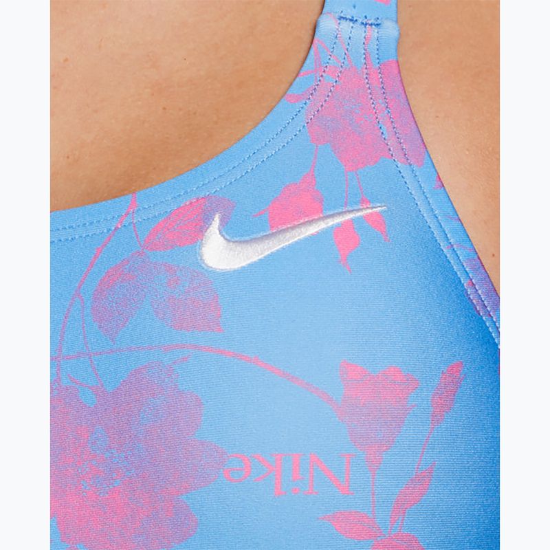Strój pływacki jednoczęściowy damski Nike Hydrastrong Fastback university blue 4