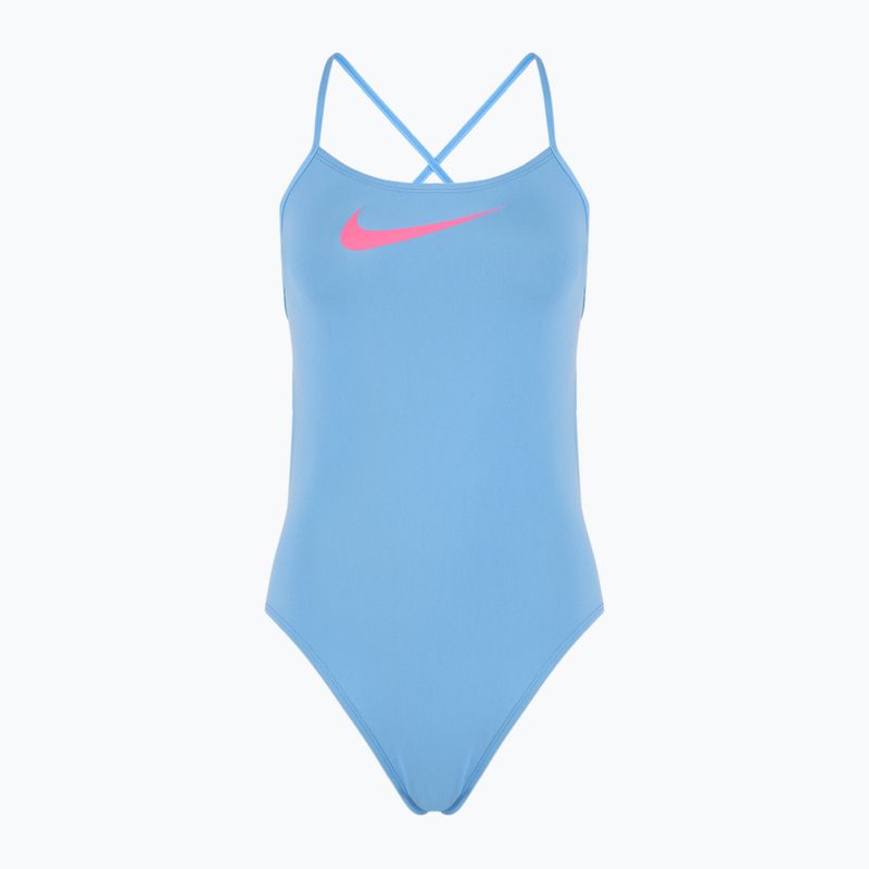 Strój pływacki jednoczęściowy damski Nike Hydrastrong Adjustable Crossback university blue