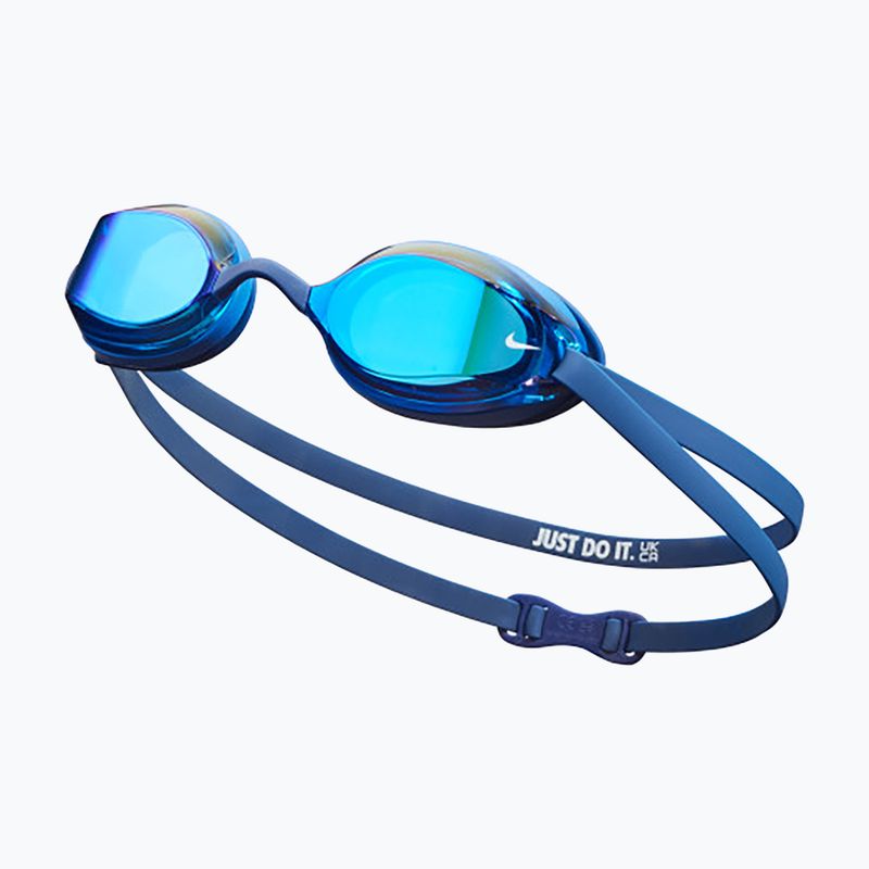 Okulary do pływania Nike Legacy Comfort Mirrored midnight navy