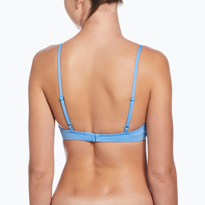 Strój pływacki dwuczęściowy damski Nike Essential Bralette Bikini university blue 3