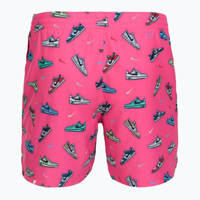 Szorty kąpielowe męskie Nike Multi Print 5" Volley pinksicle 2