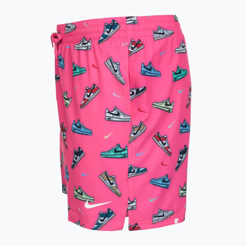 Szorty kąpielowe męskie Nike Multi Print 5" Volley pinksicle 3