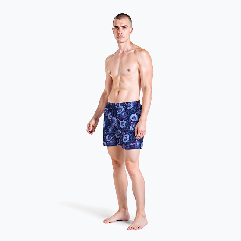 Szorty kąpielowe męskie Nike Multi Poppy Print 5" Volley midnight navy 2