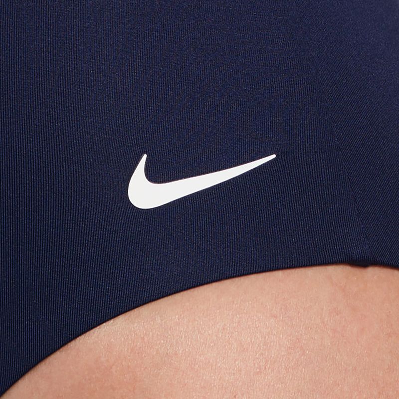 Strój pływacki jednoczęściowy damski Nike Essential V-Neck midnight navy 5