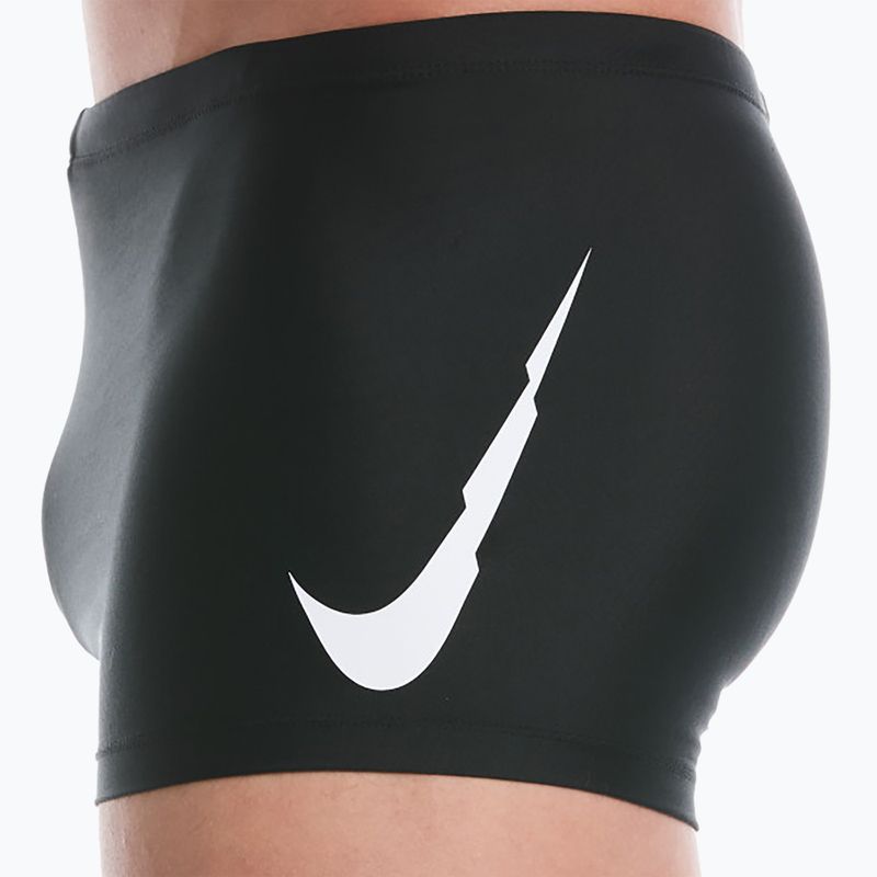 Bokserki pływackie męskie Nike Logo Graphic Square Leg black 4