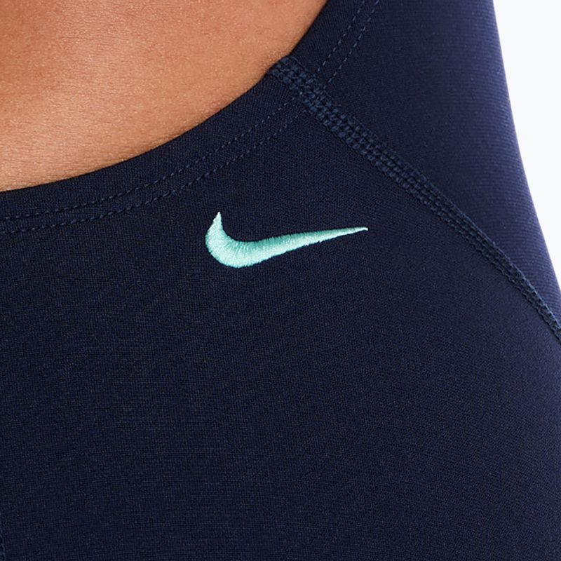 Strój pływacki jednoczęściowy damski Nike Hydrastrong Logo Graphic Fastback midnight navy 5