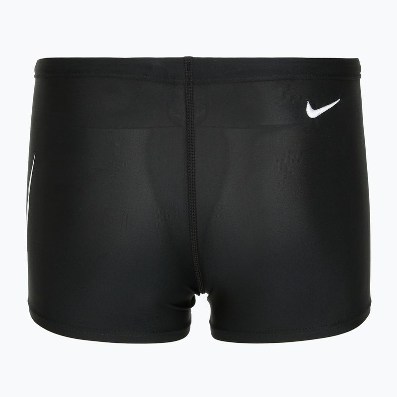 Bokserki pływackie dziecięce Nike Logo Graphic Square Leg black 2