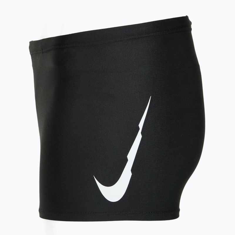 Bokserki pływackie dziecięce Nike Logo Graphic Square Leg black 3