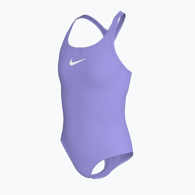 Strój pływacki jednoczęściowy dziecięcy Nike Essential Racerback light thistle 2