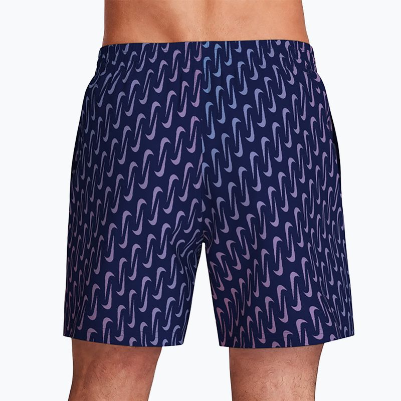 Szorty kąpielowe męskie Nike Breaker Swoosh 5" Volley midnight navy 4