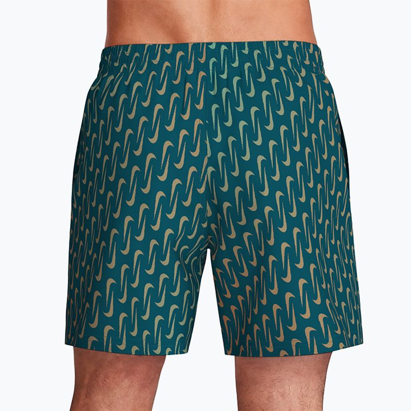 Szorty kąpielowe męskie Nike Breaker Swoosh 5" Volley green abyss 4