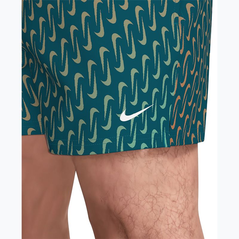 Szorty kąpielowe męskie Nike Breaker Swoosh 5" Volley green abyss 7