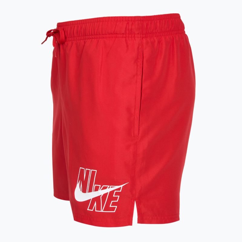 Szorty kąpielowe męskie Nike Logo Lap 5" Volley university red 3