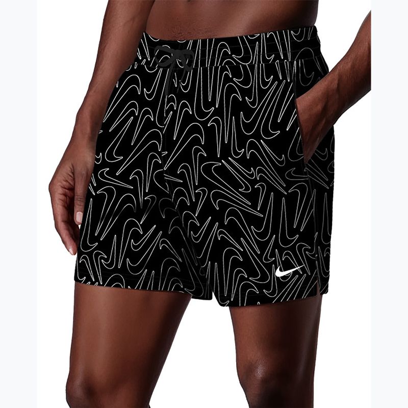 Szorty kąpielowe męskie Nike Breaker Logofetti 5" Volley black 3