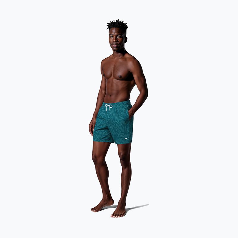 Szorty kąpielowe męskie Nike Breaker Logofetti 5" Volley green abyss 2