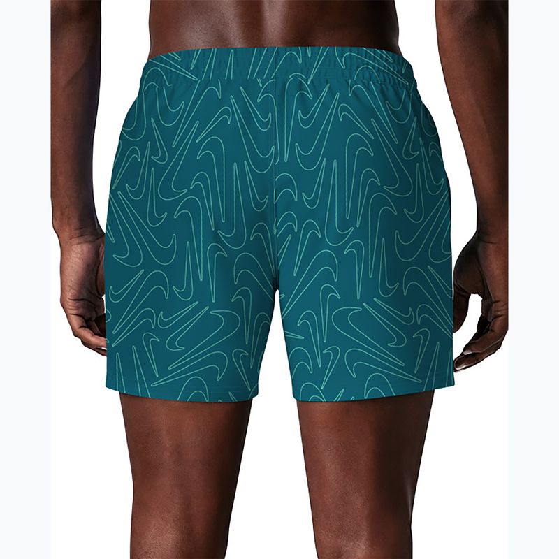 Szorty kąpielowe męskie Nike Breaker Logofetti 5" Volley green abyss 4