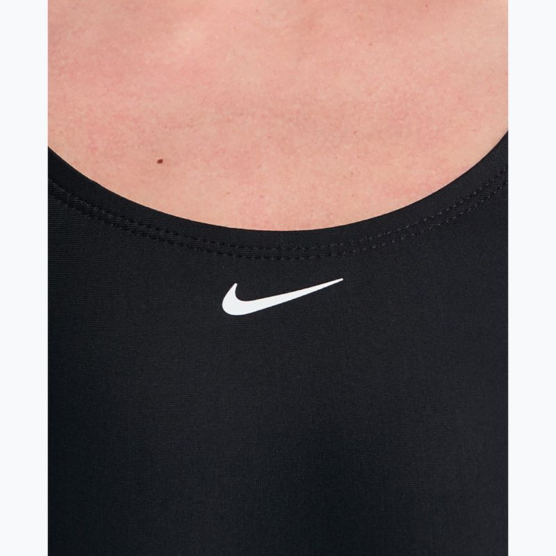 Strój pływacki jednoczęściowy damski Nike Logo Tape Fastback black 4