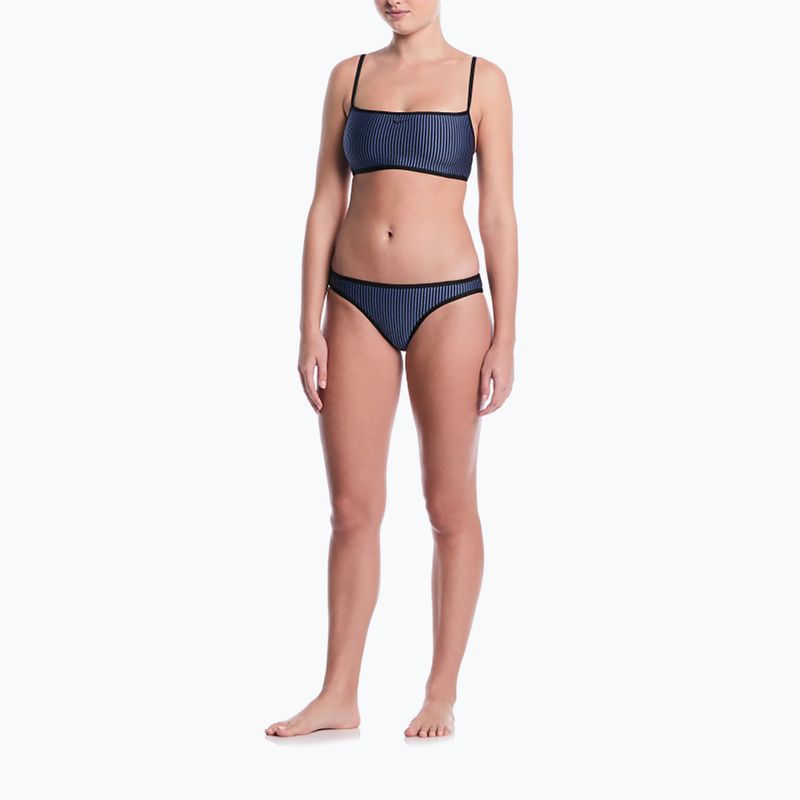 Góra od stroju pływackiego Nike Ripple Texture Bralette Classic Bikini slate 2