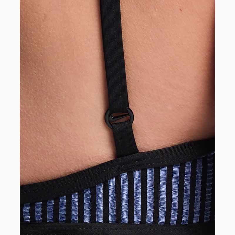 Góra od stroju pływackiego Nike Ripple Texture Bralette Classic Bikini slate 5