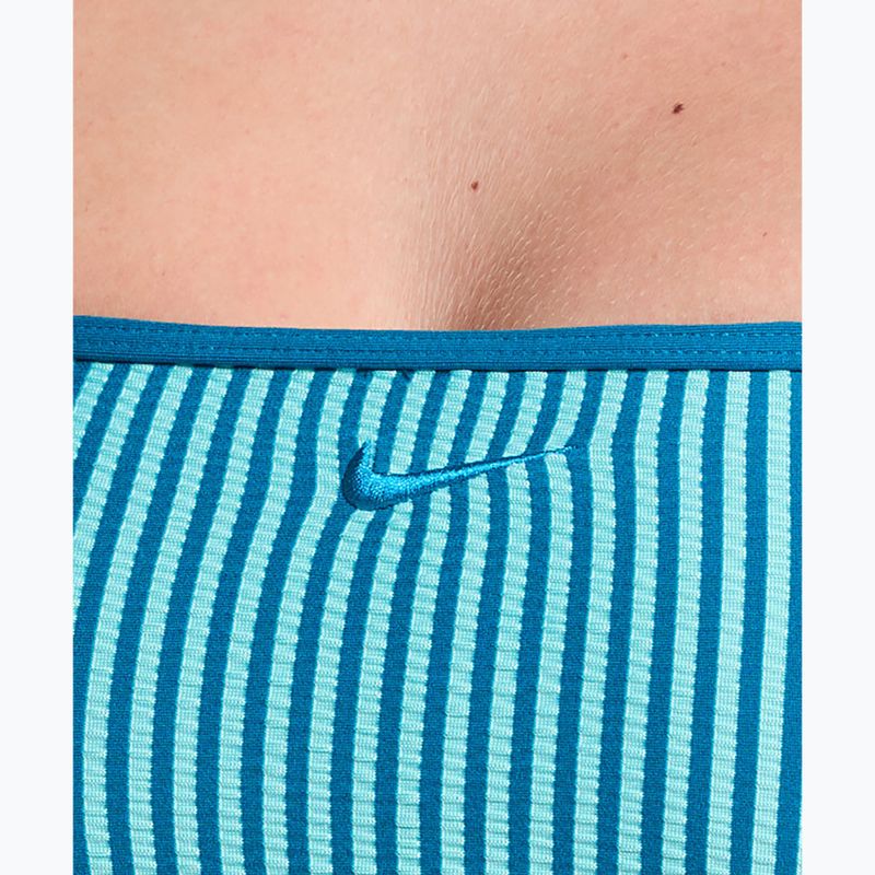 Góra od stroju pływackiego Nike Ripple Texture Bralette Classic Bikini bleached turquoise 4