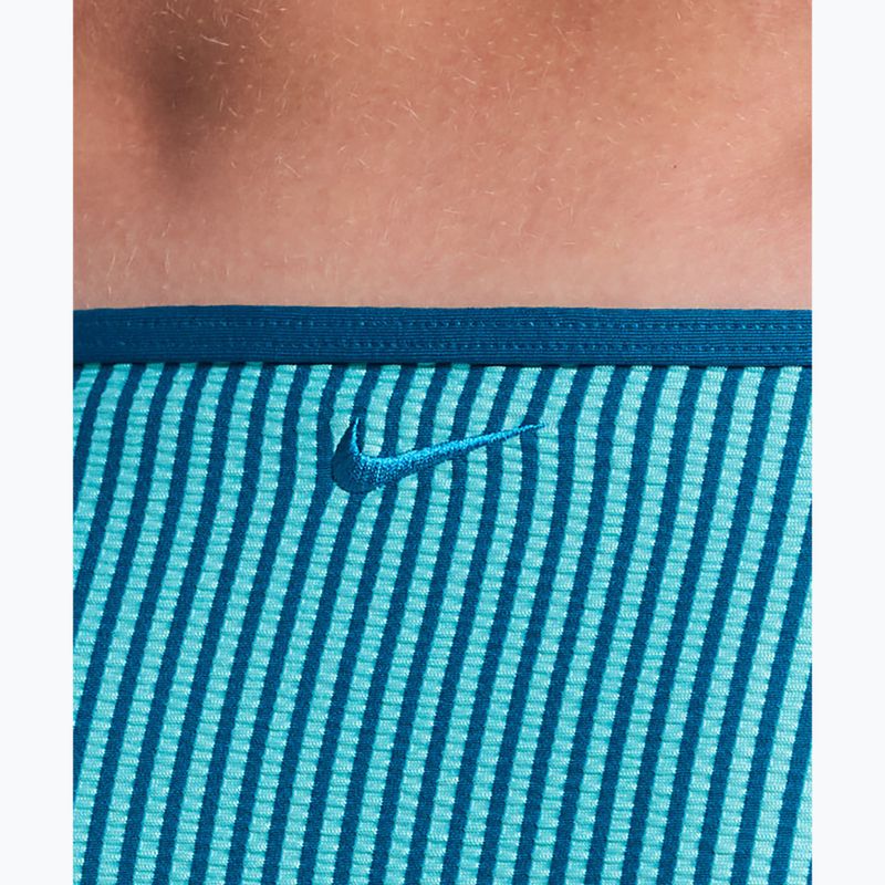 Dół od stroju pływackiego Nike Ripple Texture Hipster Bikini bleached turquoise 4