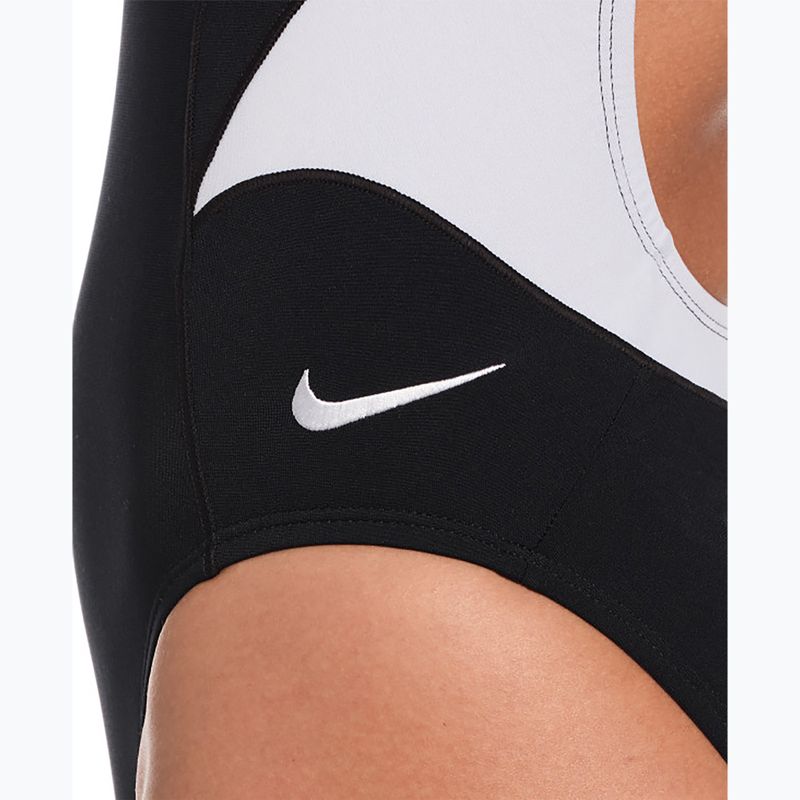 Strój pływacki jednoczęściowy damski Nike Hydrastrong Fly black/white 4